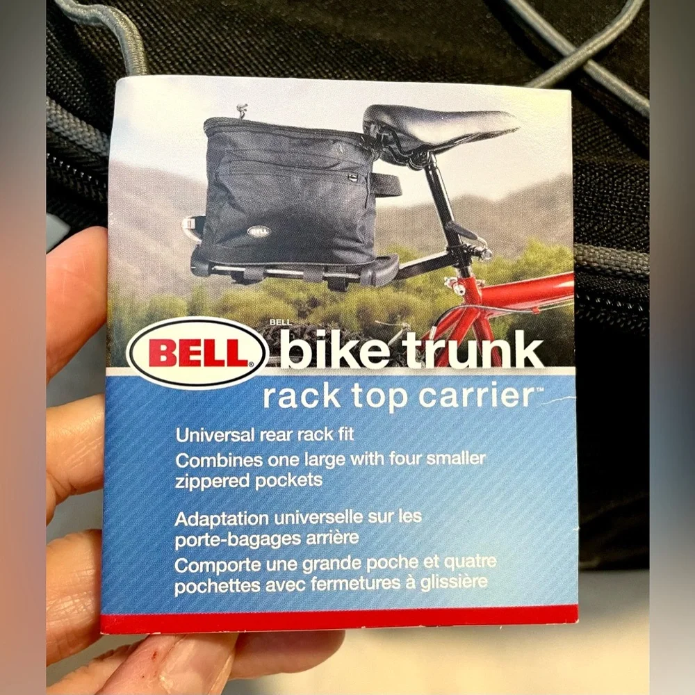 *NWT* BELL Bicycle Bike Trunk/Bag -Rear Rack Top Carrier Storage -7L -Black